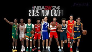 2025 Draft Class for NBA 2K24 [upl. by Sivolc243]