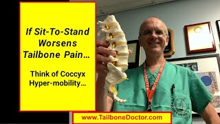 SittoStand Worsens Coccyx Pain Tailbone Pain with Tailbone Hypermobility [upl. by Hatcher463]