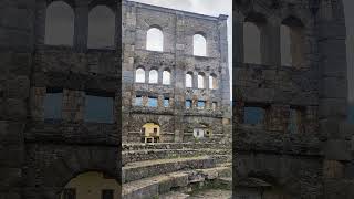 Roman theater of Aosta Teatro romano di Aosta [upl. by Aroc]