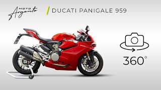 Ducati Panigale 959  Vista a 360 gradi  Moto Argento [upl. by Aynodal864]