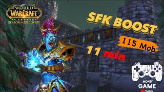 SoD Mage SFk Boosting115 mobs 11 min  85g1h  lvl 13253545k exp1hفارسی [upl. by Arerrac]