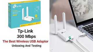 TpLink 300 Mbps High Gain Wireless USB Adaptor TLWN822N Unboxing And Testing [upl. by Proudlove]