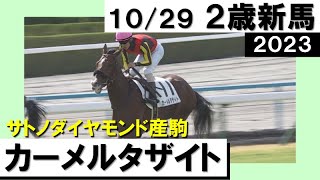 《2023年 新馬》 北村友一騎手「自分の動きたいポジションを取れた」カーメルタザイトが人気に応えてデビューV！ 10月29日日京都芝1800ｍ 実況：岡安譲【カンテレ公式】 [upl. by Hashimoto932]