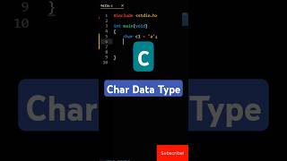 Char Data Type in C  C Tutorial For Beginners [upl. by Eerhs307]