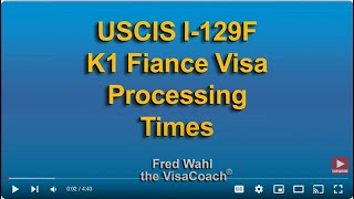 December 2023 USCIS I129F K1 Fiancee Visa Processing Times [upl. by Whiteley]