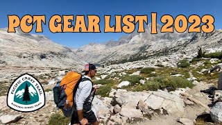 PCT GEAR LIST  2023 [upl. by Roz]