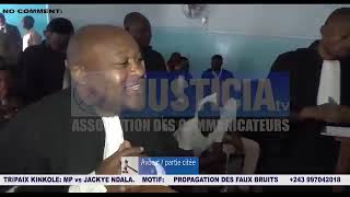 Accusation de faux bruitsJacky Ndala au cœur dun procès á Kinkole Ministère de la Justice Mutamba [upl. by Alleber]