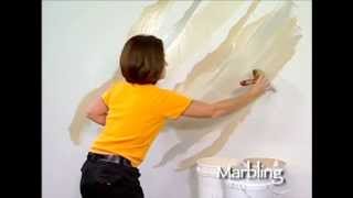 Marbling How To Faux Finish Painting by The Woolie How To Paint Walls FauxPainting [upl. by Atik]