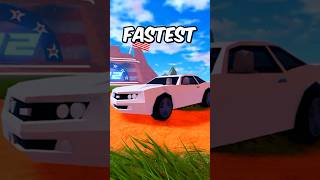 Top 10 FASTEST Vehicles in Roblox Jailbreak [upl. by Eisen986]