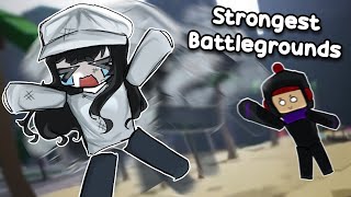 THIS GAME MAKES ME SCREAM😭 The Strongest Battlegrounds funny moments [upl. by Willman]