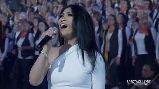 Anggun performing Chanter with 2000 Choirs [upl. by Lewison]