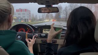 Immobilizer Annoying signal😤ASMR driving with my friend Julia🥰Oil refill and eating sounds🧋🥖Enjoy 🌞 [upl. by Tjader]