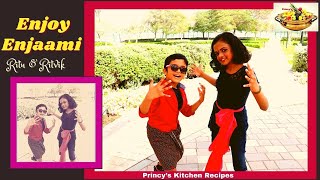 Enjoy Enjaami  Enjoy Enjaami Dance Cover  Dhee ft Arivu  Enjoy Enjaami  Ritu amp Ritvik [upl. by Crawford]