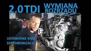 20 TDI CR WYMIANA ROZRZĄDU 20 TDI CR TIMING TIMING REPLACEMENT [upl. by Buseck634]