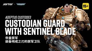 JOYTOY 118 Warhammer 40K Adeptus Custodes Custodian Guard with Sentinel Blade [upl. by Naziaf]