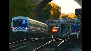 MetroNorth Railroad M3A M7A M8 amp P32ACDM Evening Rush Action  Woodlawn NY [upl. by Eirroc]