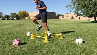 Simple Soccer Drills You Can Do On Your Own For Ball Control Vlog and Training Session [upl. by Lenard611]