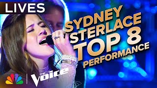 Sydney Sterlace Performs quotwhen the partys overquot By Billie Eilish  The Voice Lives  NBC [upl. by Ahens]