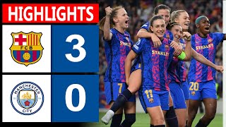 HIGHLIGHT 30  Barcelona Women vs Man City Women  Womens Champions League 202425 [upl. by Assetan]