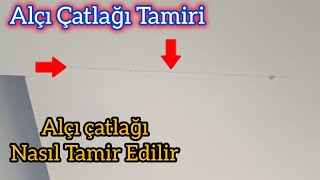 Alçı Çatlağı Tamiri  Boya Çatlağı Tamiri Nasıl Yapılır [upl. by Aciraa]