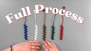 Longform Crochet bookmark process with Lofi music by tamamusic [upl. by Tillio]