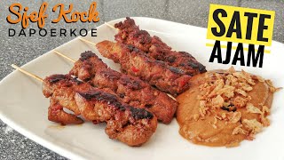 Sate Ajam Maken  Kipsate Recept  Sate Ayam Recept  Indonesische Keuken  Indonesisch Koken [upl. by Sac]