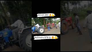 eicher 380 vs mahindra 575 tochan muqabla haryana short video lover kisan tractor [upl. by Artinad]