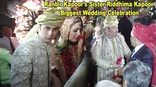 Ranbir Kapoor Sister Ridhima Kapoor BIGGEST Wedding Celebration  Rishi Kapoor  FLASHBACK [upl. by Ashford191]