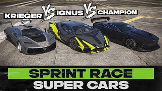 GTA Online  Champion VS Ignus VS Krieger  Fully Upgrade Road Racing Test [upl. by Sherfield]