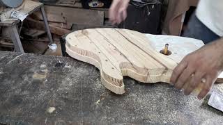 mecanizadofresado de cuerpo guitarra katharsis Stilleto LM Luthier [upl. by Sigsmond]