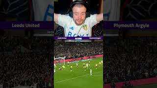 A dominating performance Leeds vs Plymouth goal reaction [upl. by Ermey]