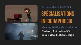 Formation 3D technical Art  Sessions MarsAvril 2025  Spécialisation 3D  Diplôme RNCP 6  Bac3 [upl. by Ekalb]