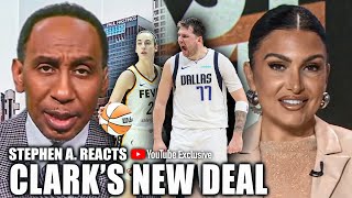 Stephen A on Caitlin Clarks Wilson deal amp Dallas teams  First Take YT Exclusive [upl. by Esil]