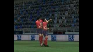 PES6 JLeague patch Korea Republic 2002 vs Japan 2002 [upl. by Oiliruam128]