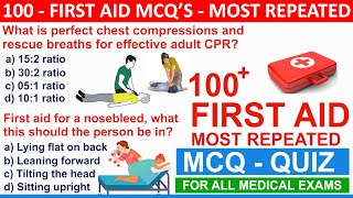 first aid mcqs  first aid mcqs questions and answers  uppsc staff nurse classes 2023  nclexexams [upl. by Nolyk]