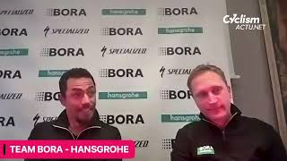 Cycling  Giro dItalia 2024  Daniel Martinez and Enrico Gasparatto form BoraHansgrohe before Giro [upl. by Trev]