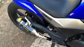 Escapamento esportivo Akrapovic fazer 250cc [upl. by Nednyl]