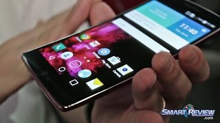 CES 2015  LG Flex 2 Curved Cell Phone Demo  Android 50 Lollipop  55inch POLED  Smartphone [upl. by Caressa]