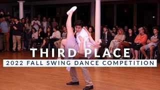 Third Place  2022 Fall Swing Dance Competition [upl. by Aiuqet358]