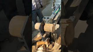 Automatic firewood splitter [upl. by Einnel]