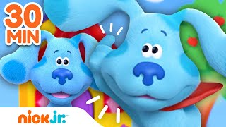 Las pistas de Blue y tú  30 MINUTOS de los momentos más audaces de Blue 🐶  Nick Jr en Español [upl. by Arihay]