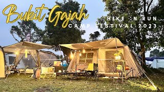 Camping di BUKIT GAJAH CAMPING GROUND bersama Hike N Run Camp Fest 2023 [upl. by Forta]