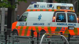 Politie met hevige spoed amp 2x A1 ambulance VZA Amsterdam [upl. by Templer]