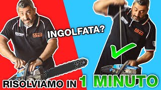 COME RISOLVERE MOTOSEGA INGOLFATA in 1 MINUTO [upl. by Brunhild]