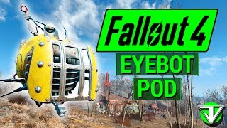 FALLOUT 4 How To Get EYEBOT POD Robot Scavenger in Fallout 4 NEW Automatron DLC Robot [upl. by Naitsirt]