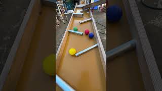 Marble run rain gutter and twisting rotating course 1 ASMR [upl. by Olegnaleahcim163]