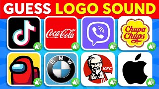 Guess The Logo Sound 🔥🔊 CocaCola Tiktok KFC Among Us  35 Famous Logos  Logo Quiz 2024 [upl. by Breen]