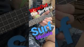 “Wipe Out” Surfaris SURF BEACH song Ukulele lesson LEARN Chords D7 E7 A major amp MAIN RIFFS Sorbelli [upl. by Rotsen]