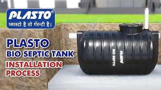 How to Install Bio Septic Tank  Step by Step Process  Bio Septic Tank  Plasto Bio Septic Tank [upl. by Runck]