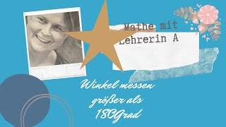 Winkel messen größer als 180Grad [upl. by Faunia]